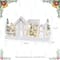 Glitzhome; Glitzhome® Lighted Wooden Snowy Village Christmas Table Décor; Category:Christmas Tabletop Decor; Image:9